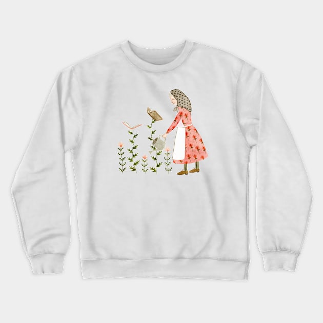 Book Harvest Crewneck Sweatshirt by annyamarttinen